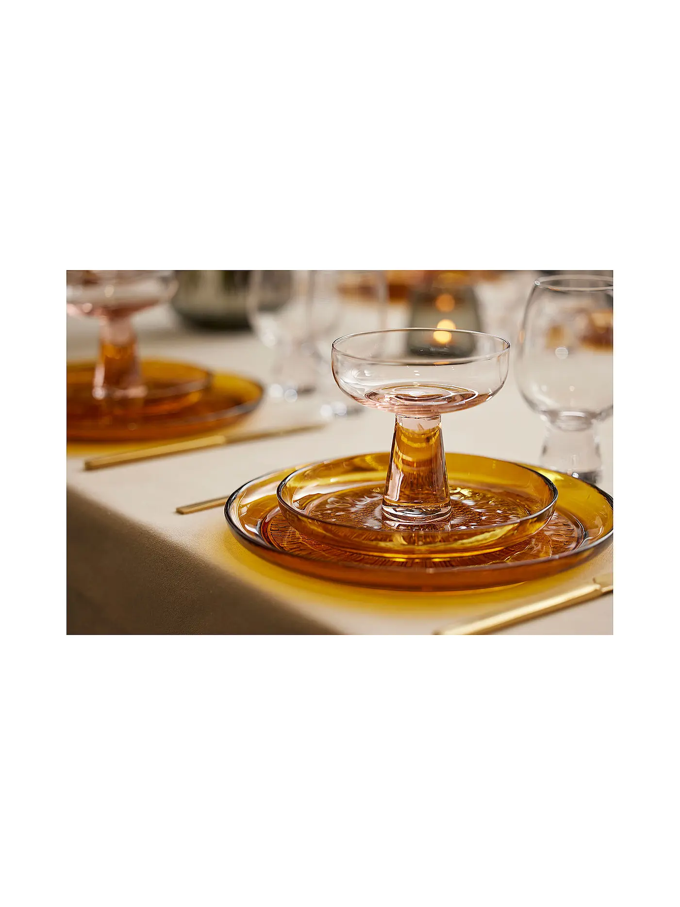 BITZ | Glasteller KUSINTHA 18cm Amber | 